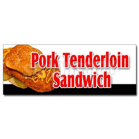 Signmission PORK TENDERLOIN SANDWICH DECAL sticker deep fried sandwich breaded, D-48 Pork Tenderloin Sandwich D-48 Pork Tenderloin Sandwich